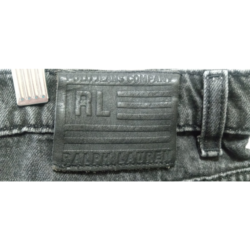 Vintage Ralph Lauren Denim Caldwell Skirt Sz 12 Black Y2K Grunge Preppy Retro - Picture 5 of 9